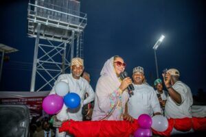 Senator Natasha-Uduaghan uring the projects commissioning