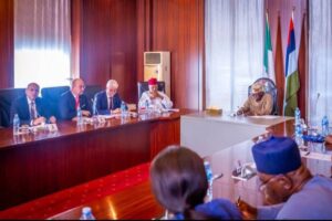 President Tinubu, VP Shettima, Wlae Edun and other FG officials after a meeting at the State House with a delegation from Siemens Energy, led by Dietmar Siersdorfer, Managing Director of Middle East and Africa