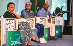 Ibietan, second left, and other panelists
