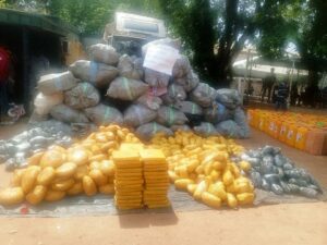 The materials seized by Customs