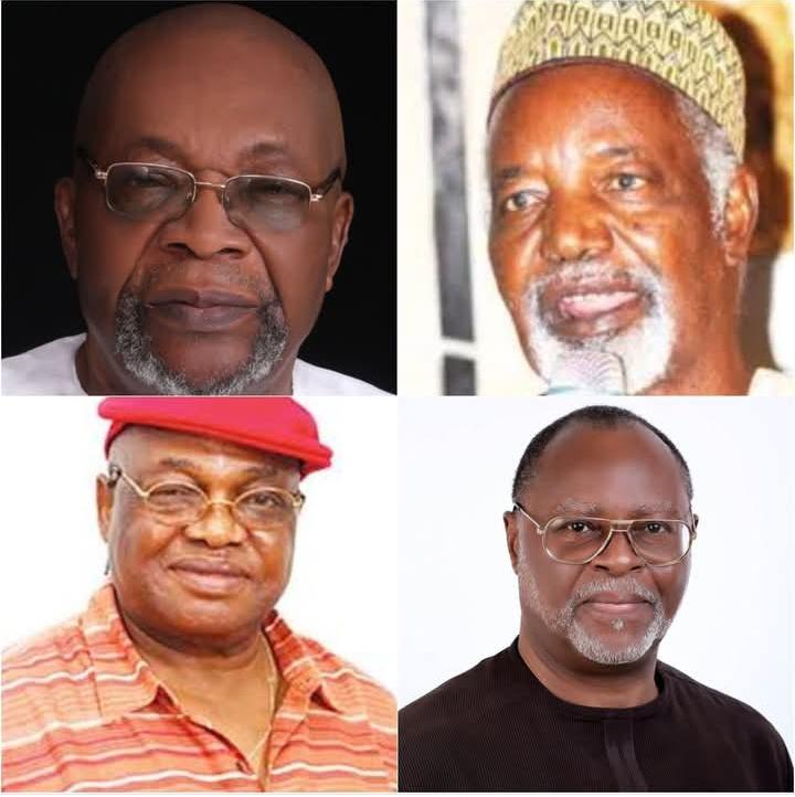 From top left, Arthur Nwankwo, Balarabe Musa, Udenta O, and Patrick Dele Cole