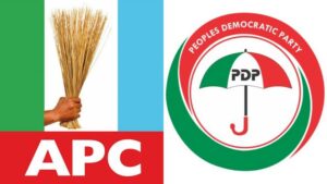 APC, PDP logos