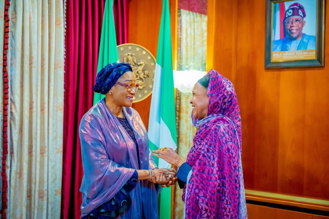 First Lady of Nigeria, Senator Oluremi Tinubu and The UNICEF Country Representative to Nigeria, Ms. Wafaa Saeed Abdelatef