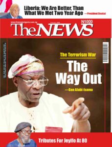 Cover design on General Alabi-Isama's interview, Feb 2026 edition