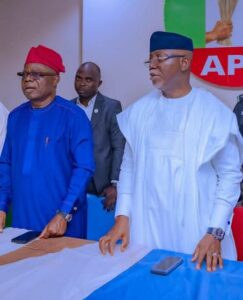 Governor Lucky Aiyedatiwa and his Deputy, Olayide Adelami