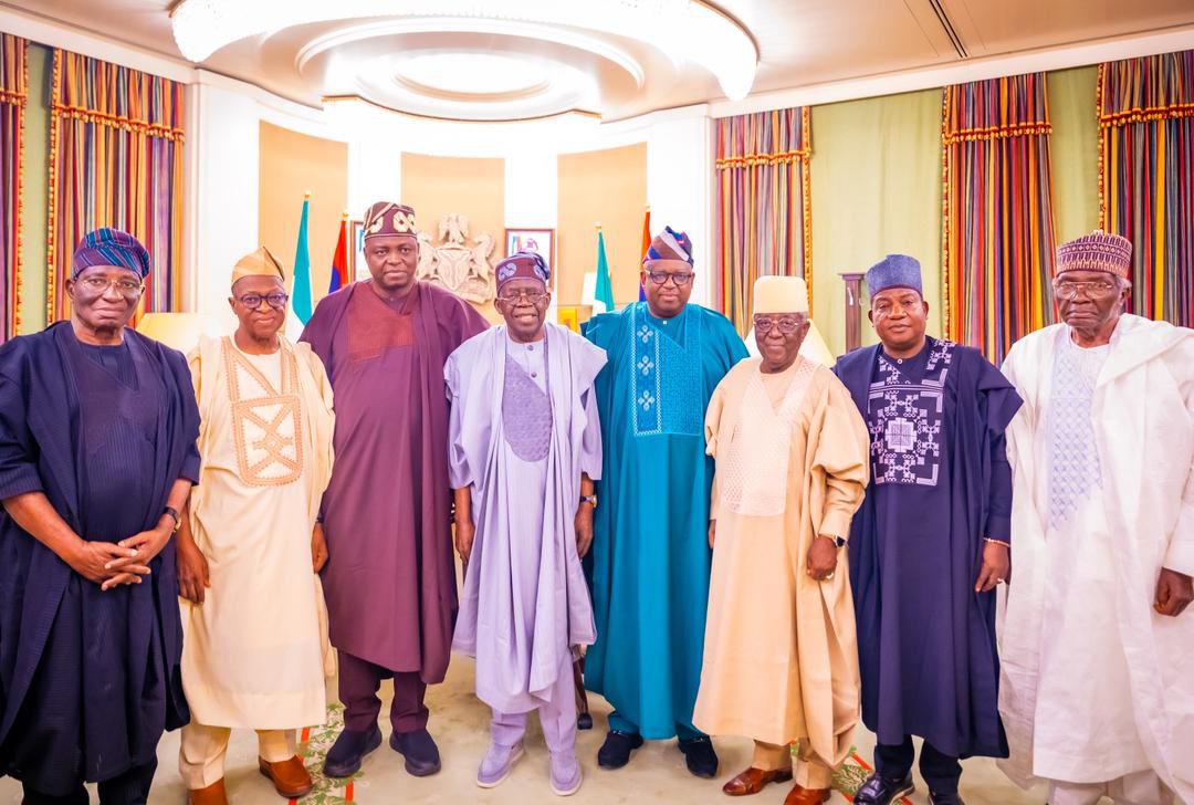 President Tinubu and he Plateau leaders