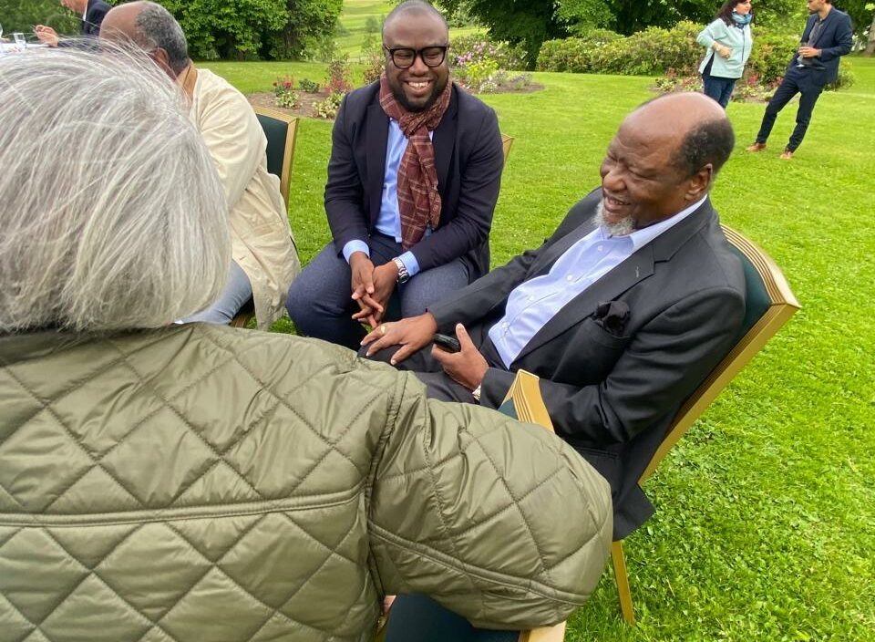 Dr. Babatunde Afolabi and H.E Joachim Chissano, former President of Mozambique