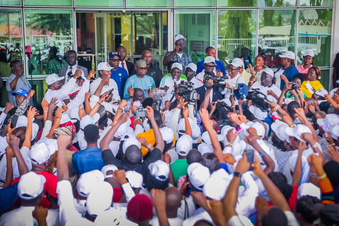 Ekiti workers with Governor Oyebanji
