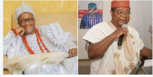 Kabiyesi Oba Adebanji Alabi Afuntade and Professor Rasaki Ojo Bakare