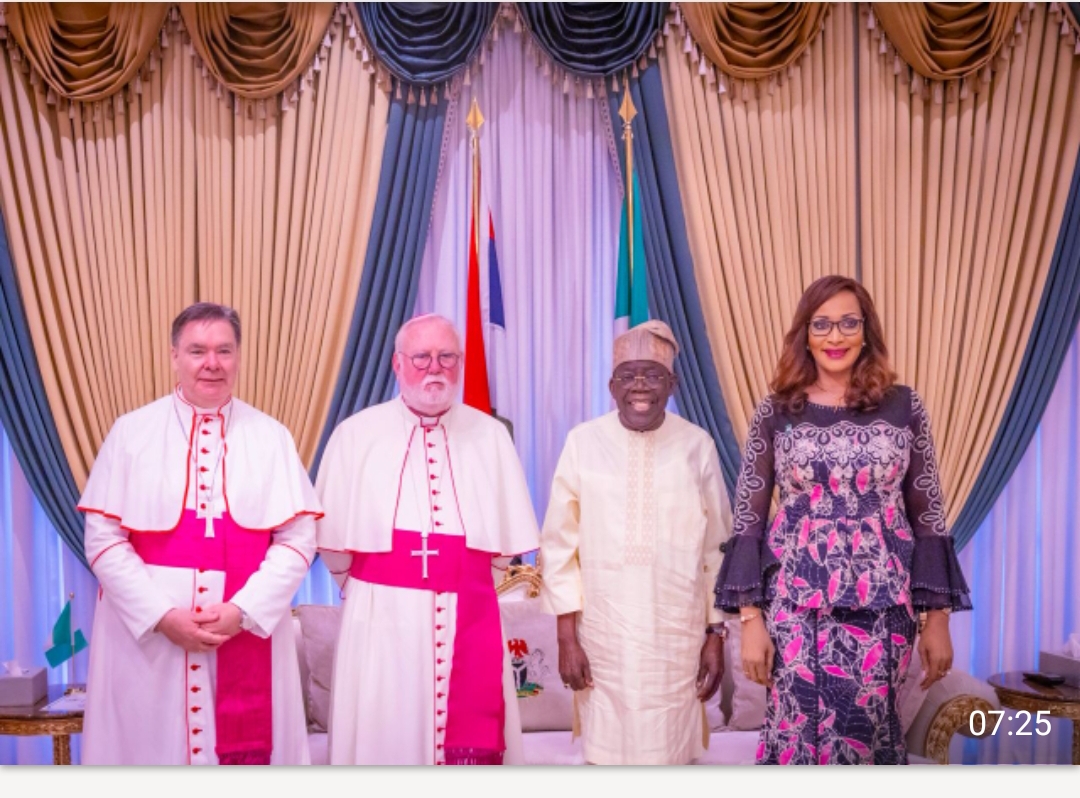 FG Will Continue Partnership With Religious Leaders to Promote Peace, Tinubu Assures Vatican Envoy